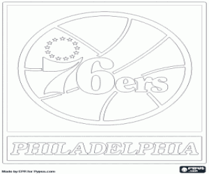 Emblem of the Sixers coloring page