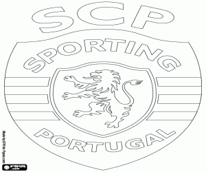 Emblem of Sporting de Portugal coloring page