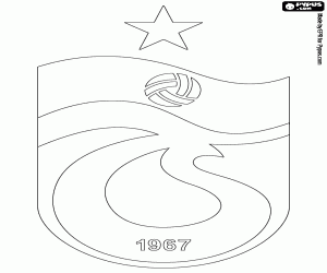 Emblem of Trabzonspor coloring page