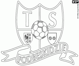 Emblem of TS Podbeskidzie coloring page