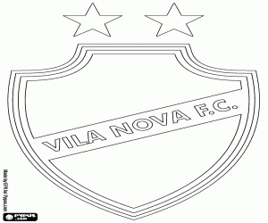 Emblem of Vila Nova FC coloring page