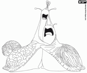 The embrace of Grub and Mub coloring page