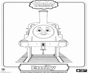 Emily from Thomas and friends coloring page