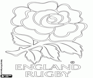 English rugby team logo coloring page