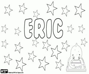 Eric, Scandinavian name coloring page