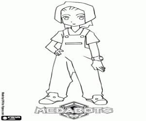 Erika, the friend of Ikki coloring page