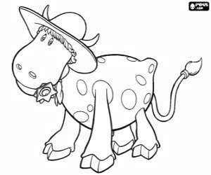 Ermintrude the cow coloring page