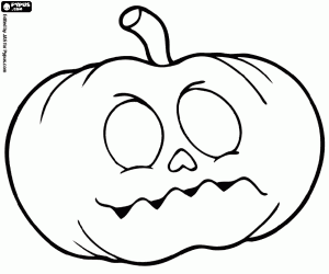 Essential Halloween pumpkin coloring page
