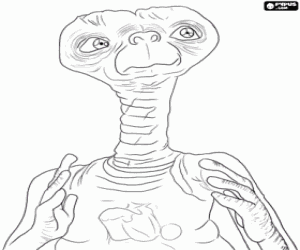 ET The Extra-Terrestrial coloring page