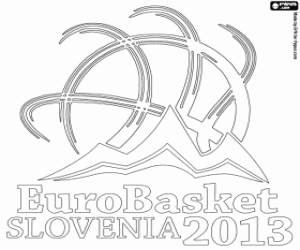 EuroBasket 2013 Slovenia logo coloring page