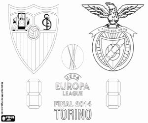 Europe League Final 2013-2014 coloring page