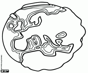 Europe in our planet coloring page