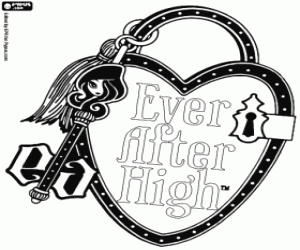 Ever After High logo coloring page