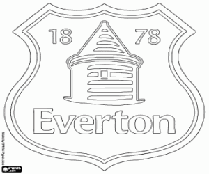 Everton emblem coloring page