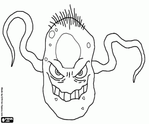 The evil Hannibal Roy Bean coloring page