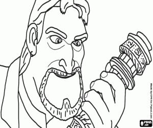 The evil Jack Rackham coloring page