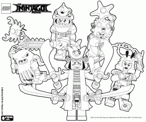 The evil of Lego Ninjago coloring page