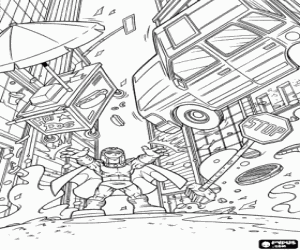 The evil Magneto, SuperHeroSquad coloring page