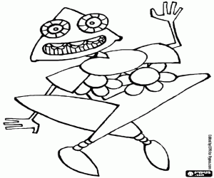 Extravagant character in Carnival coloring page