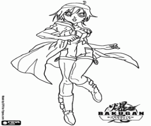 Fabia Sheen, Bakugan character coloring page