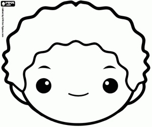 Face of the God Ares, a mask coloring page