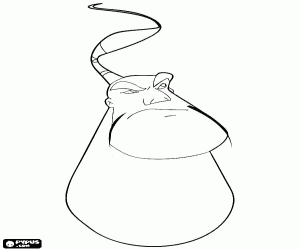 The face of Lian Chu coloring page