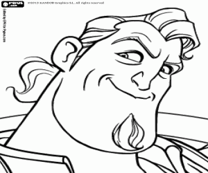 The face of Sir Clorex coloring page