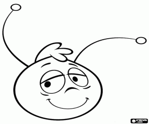 The face of Willy coloring page