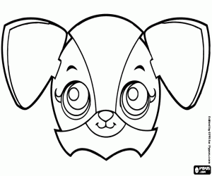 The face of Zooble Koala in blank coloring page