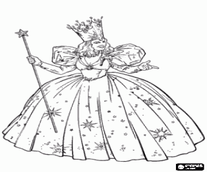 The fairies queen coloring page