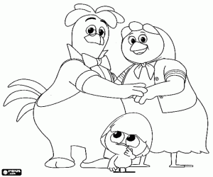 The family of Calimero coloring page