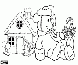Fantastic Christmas presents coloring page