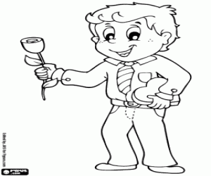 Father, Dad coloring page