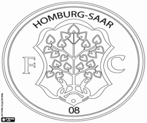 FC 08 Homburg badge coloring page
