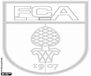 FC Augsburg emblem coloring page