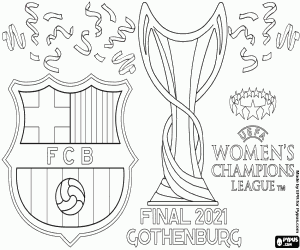 FC Barcelona, 2020-2021 champions coloring page