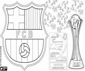 FC Barcelona, Clubs World Cup 2011 coloring page