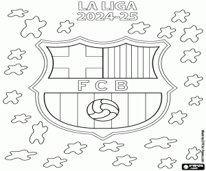 FC Barcelona, ​​2024-2025 Champion coloring page
