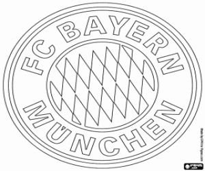 FC Bayern Munich logo coloring page