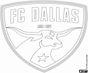 FC Dallas emblem coloring page