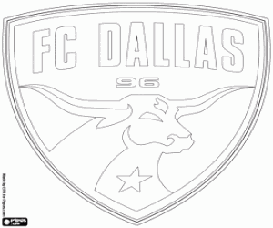 FC Dallas shield coloring page