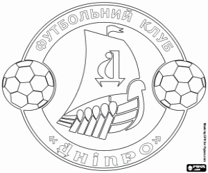 FC Dnipro badge coloring page