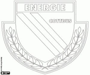 FC Energie Cottbus badge coloring page