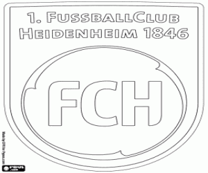 FC Heidenheim emblem coloring page