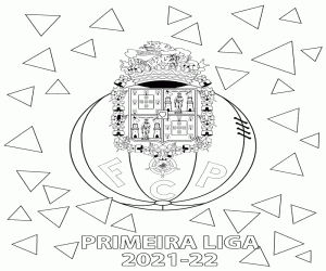 FC Porto, champion 2021-2022 coloring page