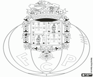 FC Porto shield coloring page