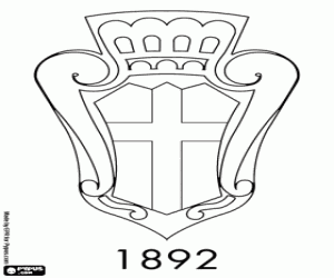 FC Pro Vercelli 1892 emblem coloring page