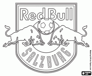 FC Red Bull Salzburg badge coloring page