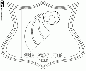 FC Rostov badge coloring page