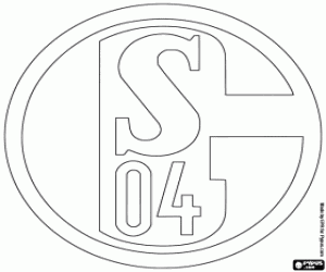 FC Shalke 04 logo coloring page